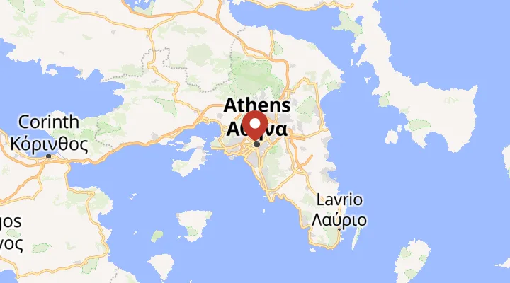 Mapa – poloha v Aténách