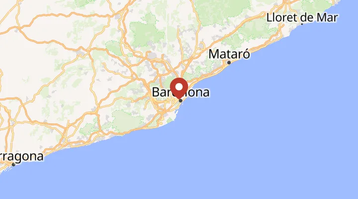 Mapa – poloha v Barceloně