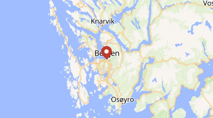 Mapa – poloha v Bergenu