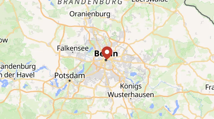 Mapa – poloha v Berlíně