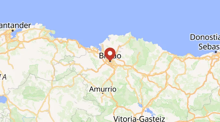 Mapa – poloha v Bilbau