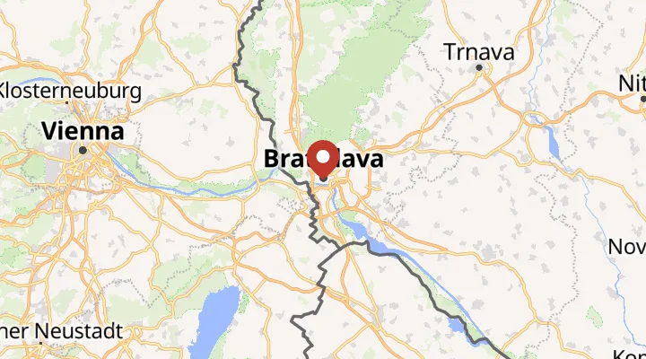 Mapa – poloha v Bratislavě