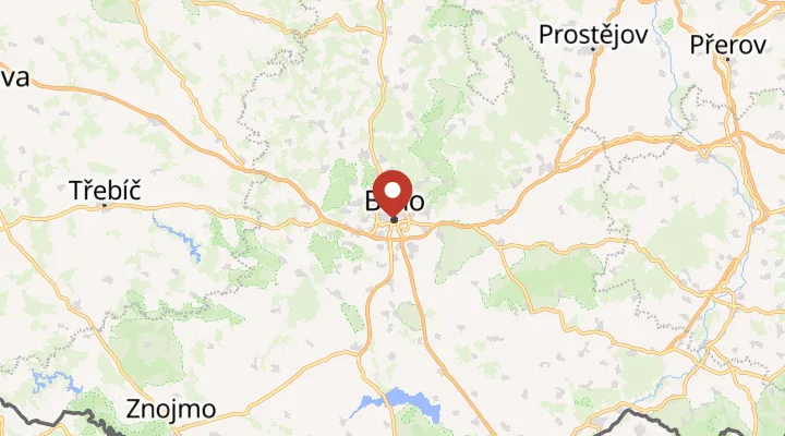 Mapa – poloha v Brně