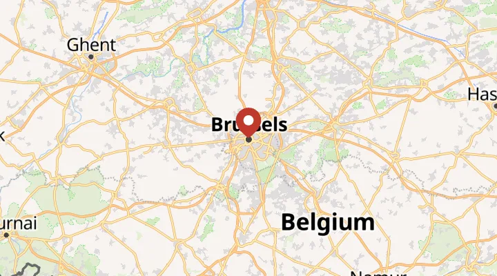 Mapa – poloha v Bruselu