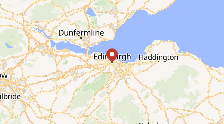 Mapa – poloha v Edinburghu