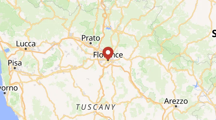 Mapa – poloha ve Florencii