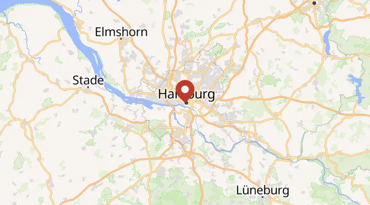 Mapa – poloha v Hamburku