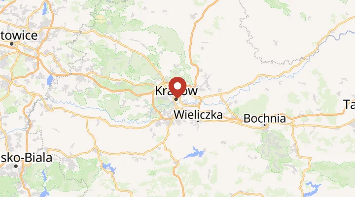 Mapa – poloha v Krakově