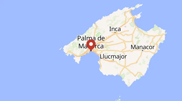 Mapa – poloha v Palmě de Mallorca