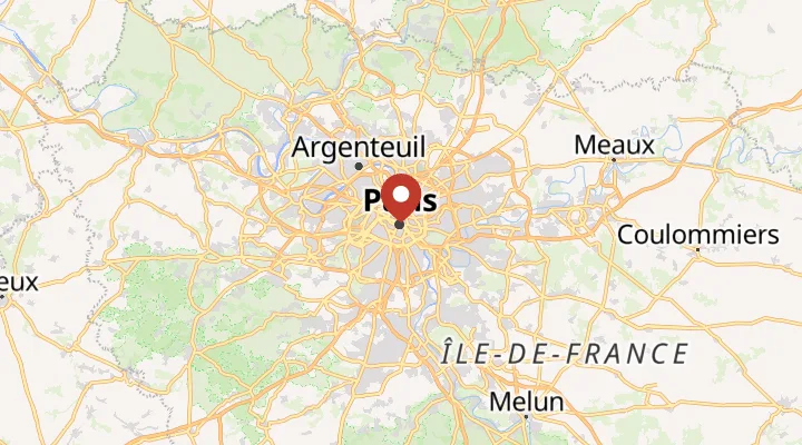 Mapa – poloha v Paříži
