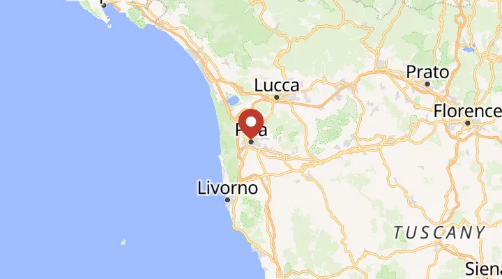 Mapa – poloha v Pise