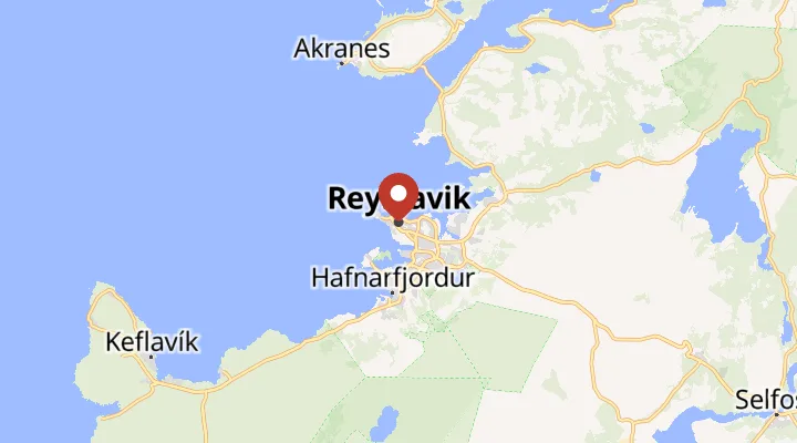 Mapa – poloha v Reykjavíku