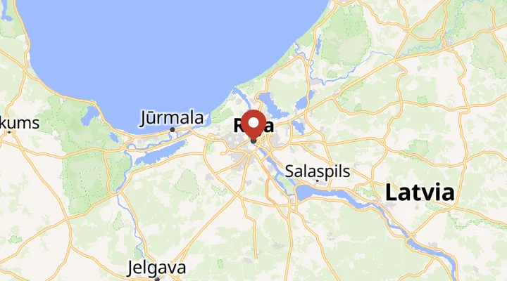 Mapa – poloha v Rize
