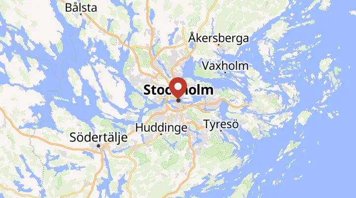 Mapa – poloha ve Stockholmu