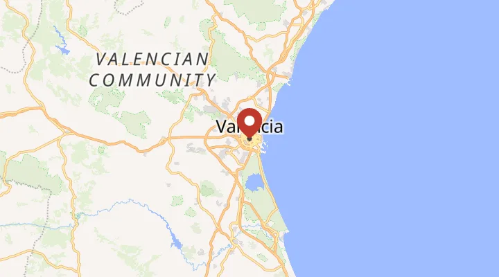 Mapa – poloha ve Valencii