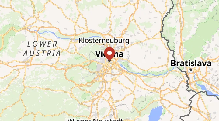 Mapa – poloha ve Vídni