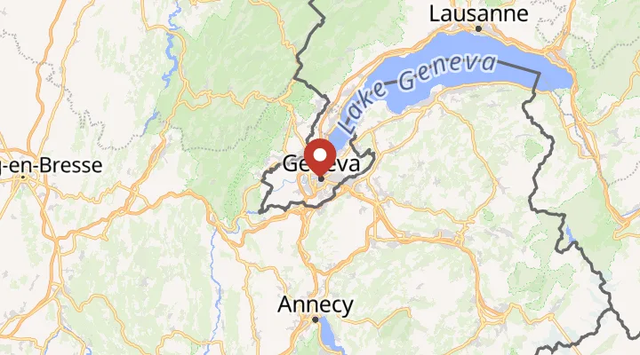 Mapa – poloha v Ženevě