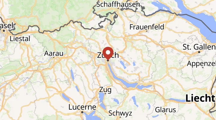 Mapa – poloha v Zürichu